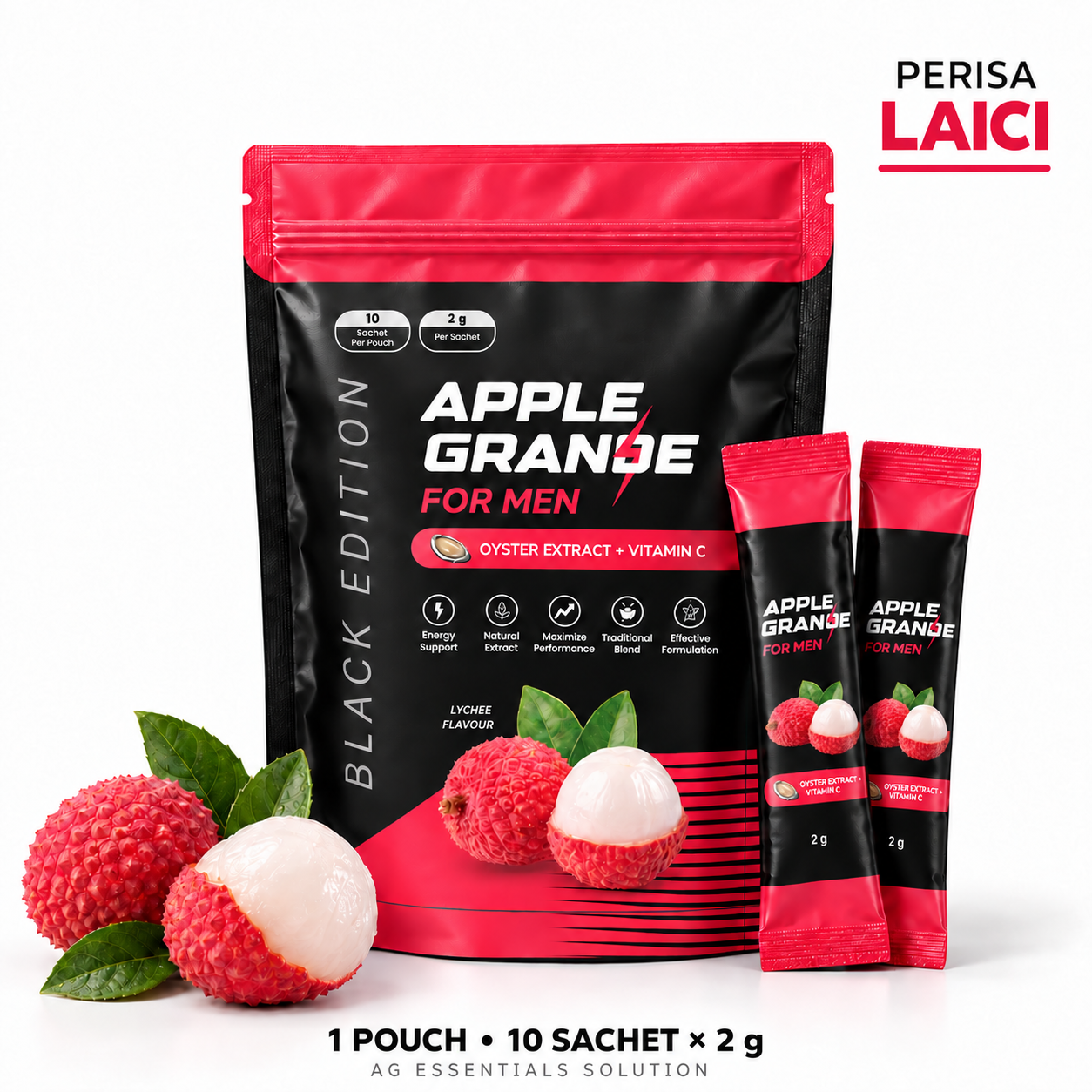 APPLEGRANDE Black Edition Laici — 10 sachet × 2 g